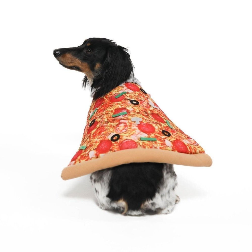 NEW Pizza Costume 1pc Pet Size Small Dog Cat (10-20 lb) Halloween Vibrant Life